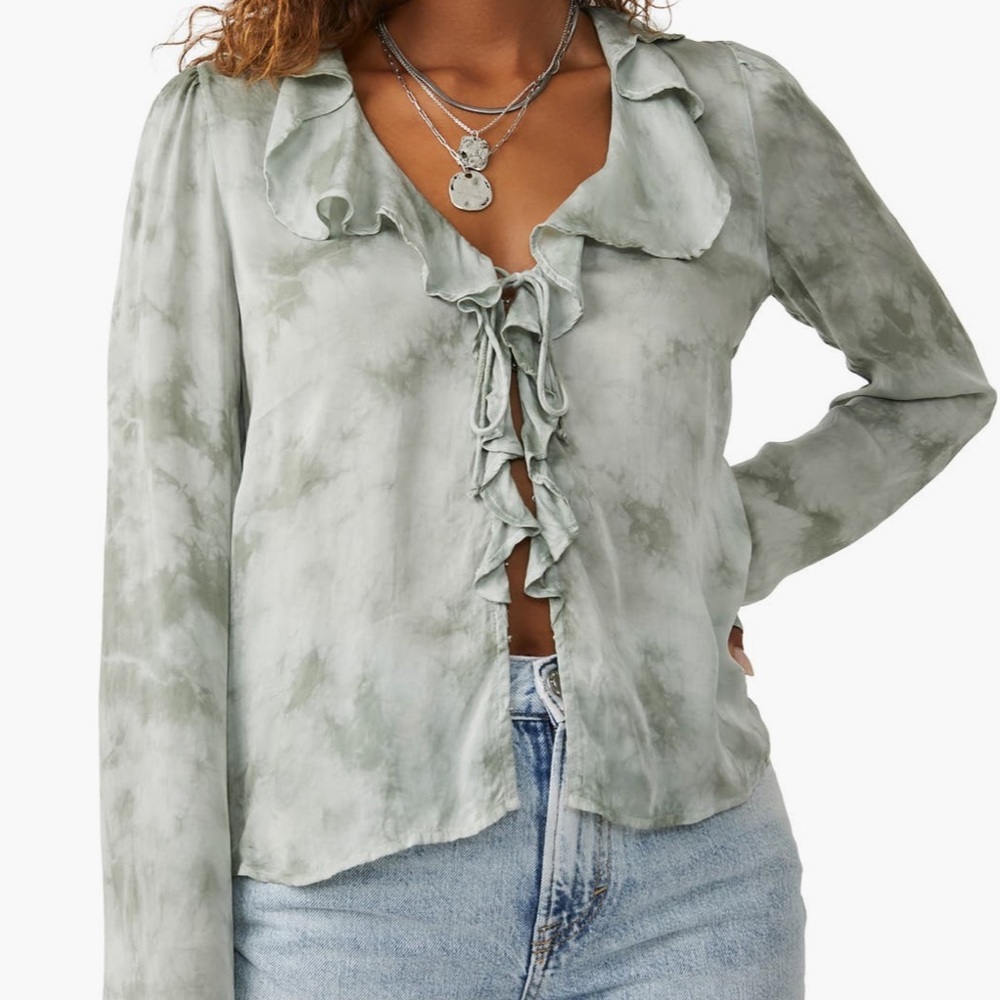 Free People Sascha Blouse Top